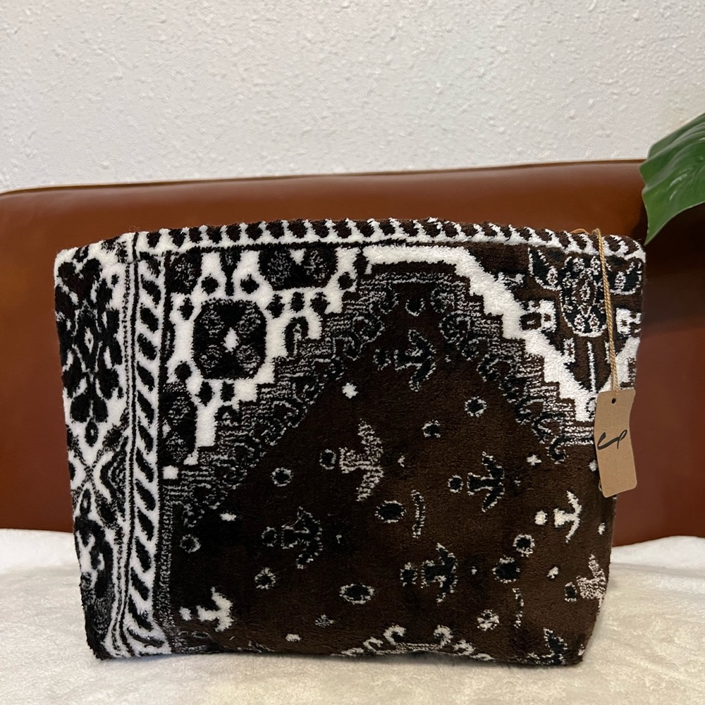 Lalla Marrakech large Walakin Carpet Clutch Brown